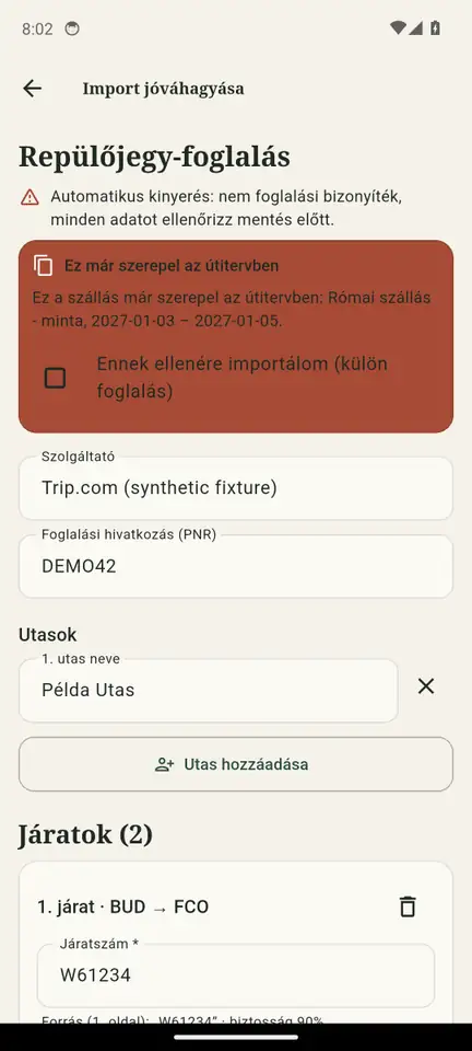 Import jóváhagyása
